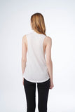 Fender Jaguar Women's Sleeveless T-Shirt White M Canotta bianca
