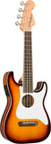 Fender Fullerton Strat Uke Sunburst Ukulele concerto Stratocaster elettrificato