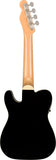 Fender Fullerton Tele Uke Black Ukulele concerto Telecaster elettrificato