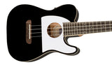 Fender Fullerton Tele Uke Black Ukulele concerto Telecaster elettrificato