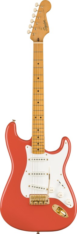 Fender Squier FSR Classic Vibe '50s Stratocaster MN Fiesta Red with Gold Hardware Chitarra elettrica