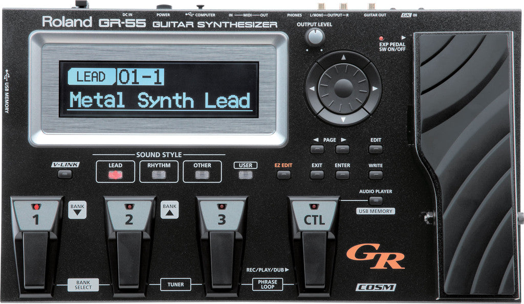 Roland GR 55GK Black Guitar Synthesizer Sintetizzatore per chitarra + Pickup esafonico