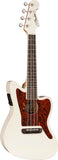 Fender Fullerton Jazzmaster Uke Olympic White Ukulele concerto elettrificato