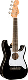 Fender Fullerton Strat Uke Black Ukulele concerto Stratocaster elettrificato