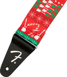 Fender Ugly Xmas Sweater Strap Snowman Tracolla per chitarra