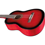 Eko CS10 red burst Chitarra classica rossa
