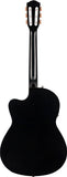 Fender CN140SCE Nylon Thinline Black Chitarra classica elettrificata con borsa rigida