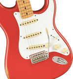 Fender Vintera Road Worn '50s Stratocaster MN Fiesta Red Chitarra elettrica con borsa