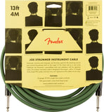 Fender Joe Strummer Pro Instrument Cable Drab Green Cavo per strumenti Jack - Jack 4 mt.
