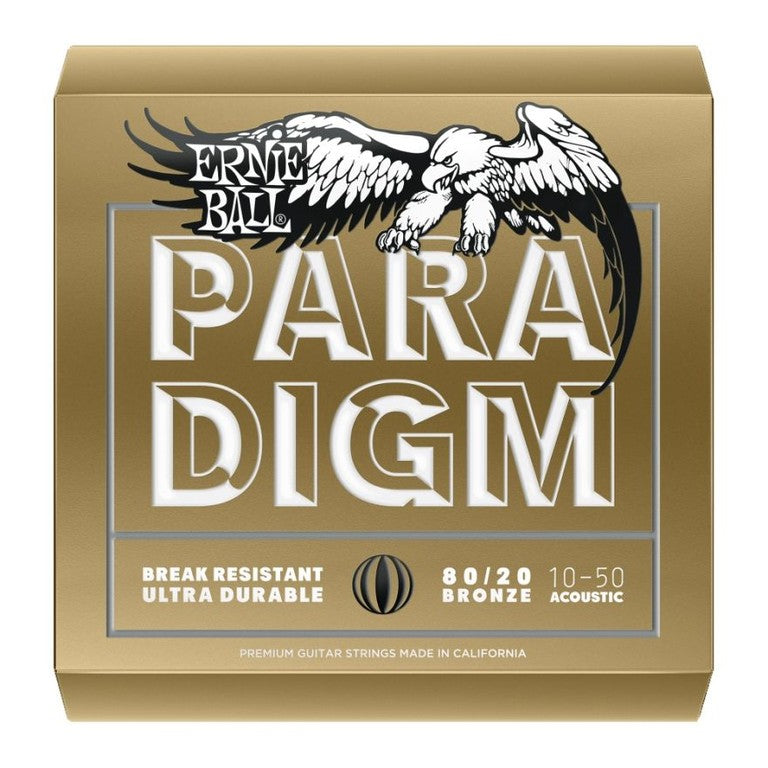 Ernie Ball 2090 Paradigm 80/20 Bronze Extra Light Muta di corde per chitarra acustica 010-050