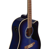 Eko Ranger CW EQ Blue Sunburst Chitarra acustica elettrificata