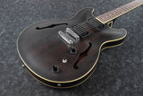 Ibanez Artcore AS53 TKF Transparent Black Flat Chitarra semiacustica nera