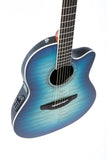 Ovation Celebrity Standard Exotic Super Shallow CS28P-RG-G Caribbean Blue/Natural acustica elettrificata
