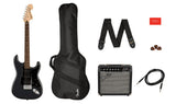 Fender Squier Affinity Stratocaster HSS Pack 15G LRL CFM Charcoal Frost Metallic Chitarra elettrica con amplificatore e accessori