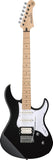 Yamaha Pacifica 112VM Black Chitarra elettrica nera manico in acero