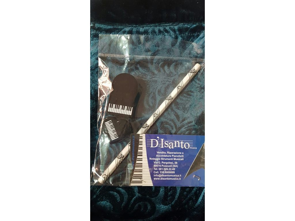 Kit musicale Temperamatite + gomma + matita