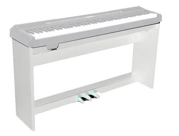 ECHORD WS10W Stand in legno bianco con tre pedali