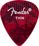 FENDER Plettri Puntinati 351 in Celluloide - Pack da 12 Thin