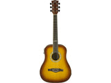 EKO TRI Mini Eq Honey Burst Chitarra acustica elettrificata travel
