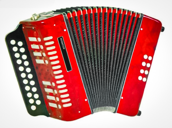 Organetto 8 bassi rossi DAM 1600-8