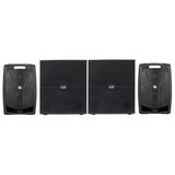 Proel V15PRO Coppia Casse Attive 1200W + Italian Stage IS S118A Subwoofer