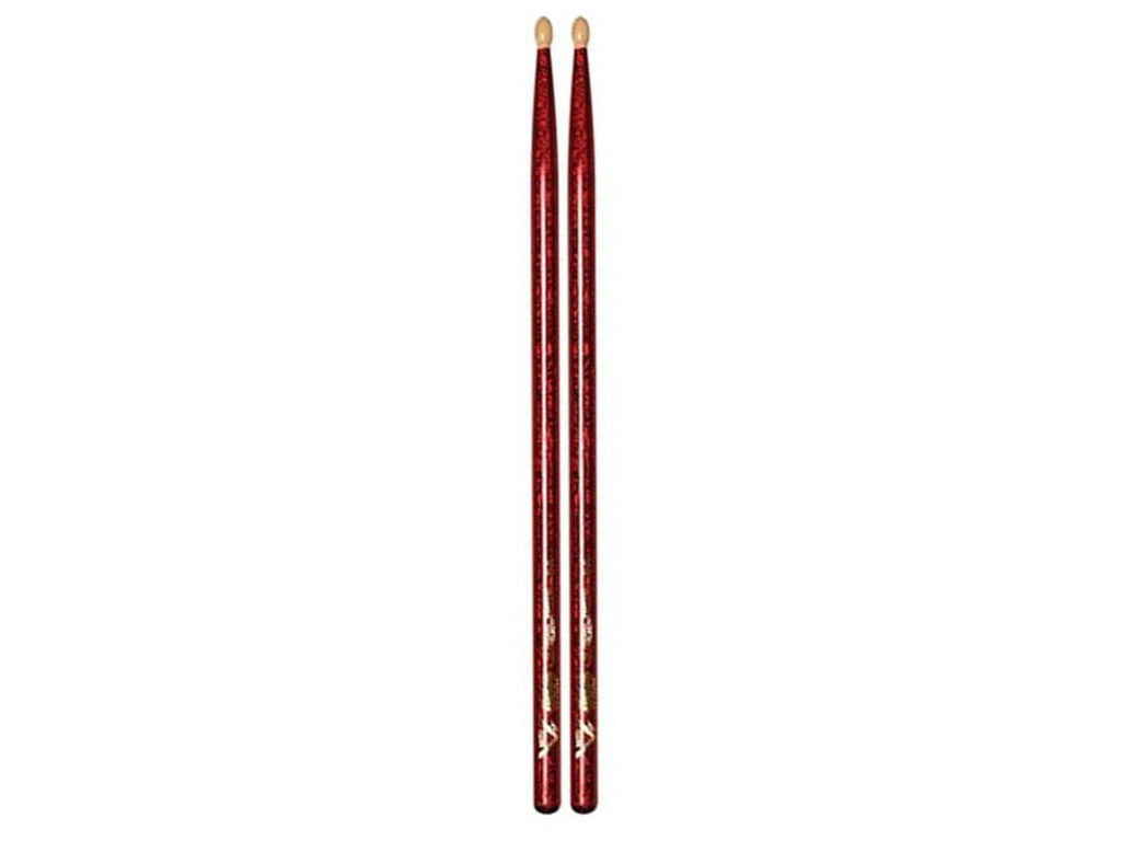 Vater VT-VCR5AN Coppia di bacchette per batteria rosse brillantinate