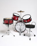 Batteria Acustica Junior 4 pezzi per bambini - Red