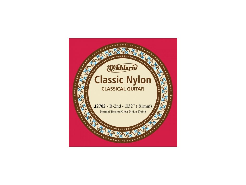Corda singola per chitarra classica (SI - B) D'Addario 032 - Normal Tension