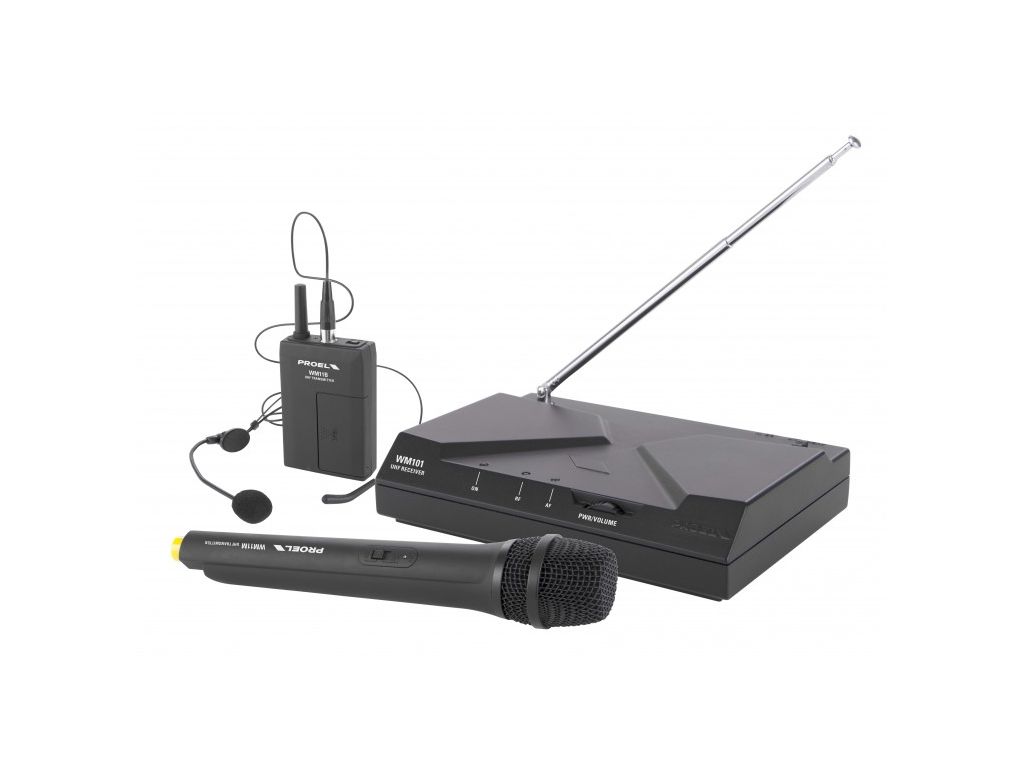 Proel WM101KIT Sistema Radiomicrofono palmare + archetto