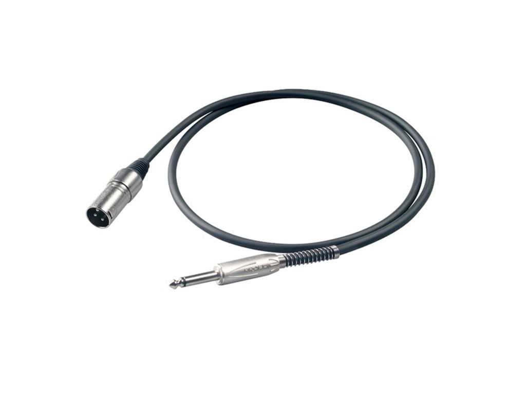 Proel BULK220LU3 Cavo mono Jack 6.3mm - XLR 3 mt.