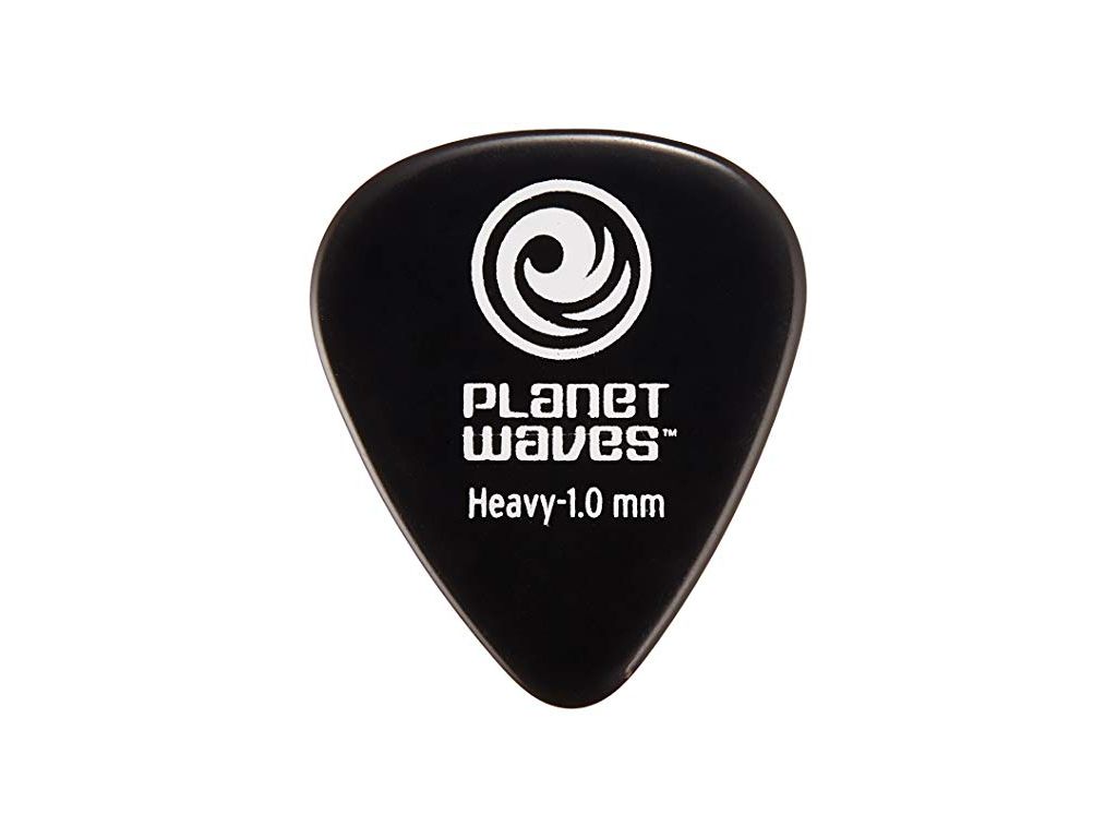 D'Addario Confezione da 25 Plettri Heavy 1.0 mm Black