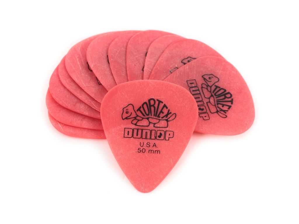 Dunlop Tortex 12 Plettri Standard Red 0.50mm