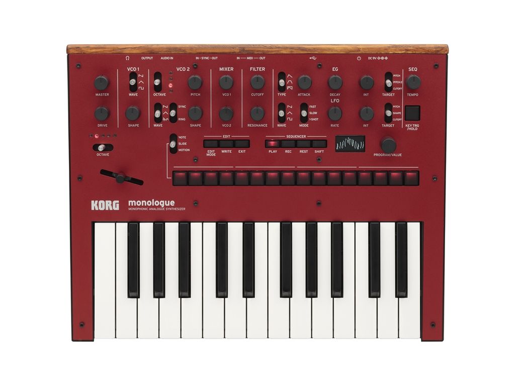 KORG MONOLOGUE Red Sintetizzatore analogico monofonico rosso 25 tasti