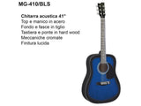 DAM MG410 Blue Sunburst Chitarra acustica blu