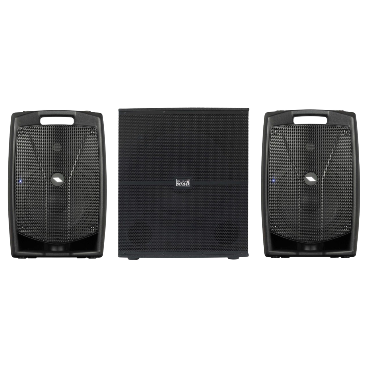 Proel V15PRO Coppia Casse Attive 1200W + Italian Stage IS S118A Subwoofer