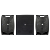 Proel V15PRO Coppia Casse Attive 1200W + Italian Stage IS S118A Subwoofer