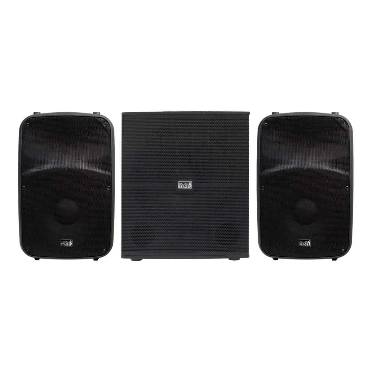 Italian Stage IS SPX15AUB Coppia Casse Attive 400W + Italian Stage IS S118A Subwoofer