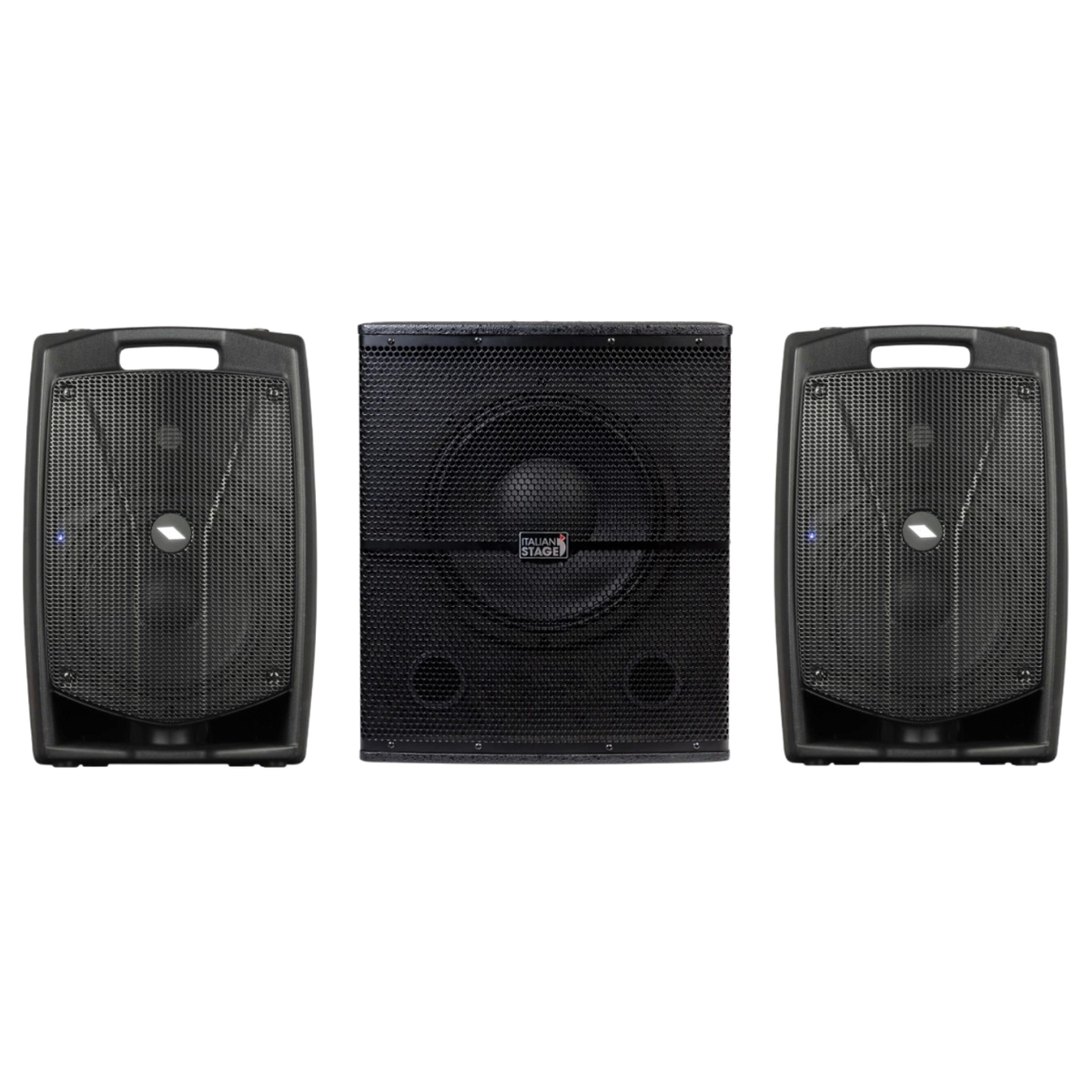 Proel V10PRO Coppia Casse Attive 1200W + Italian Stage IS S115A Subwoofer