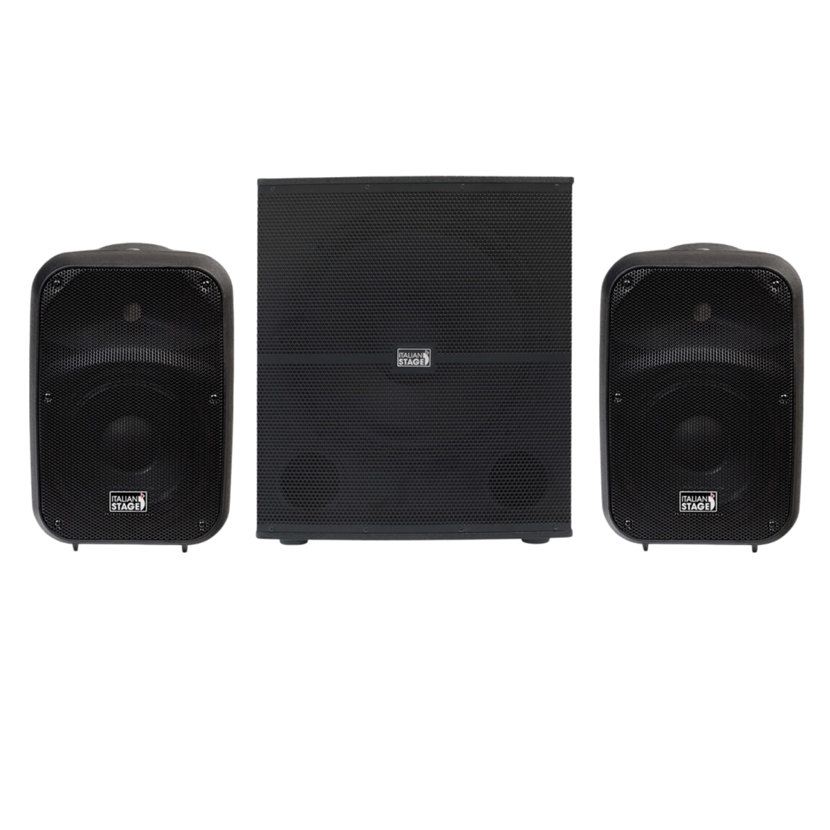 Italian Stage IS SPX08A Coppia Casse Attive 600W + Italian Stage IS S112A Subwoofer