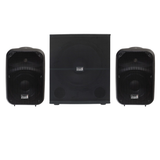Italian Stage IS SPX08A Coppia Casse Attive 600W + Italian Stage IS S112A Subwoofer