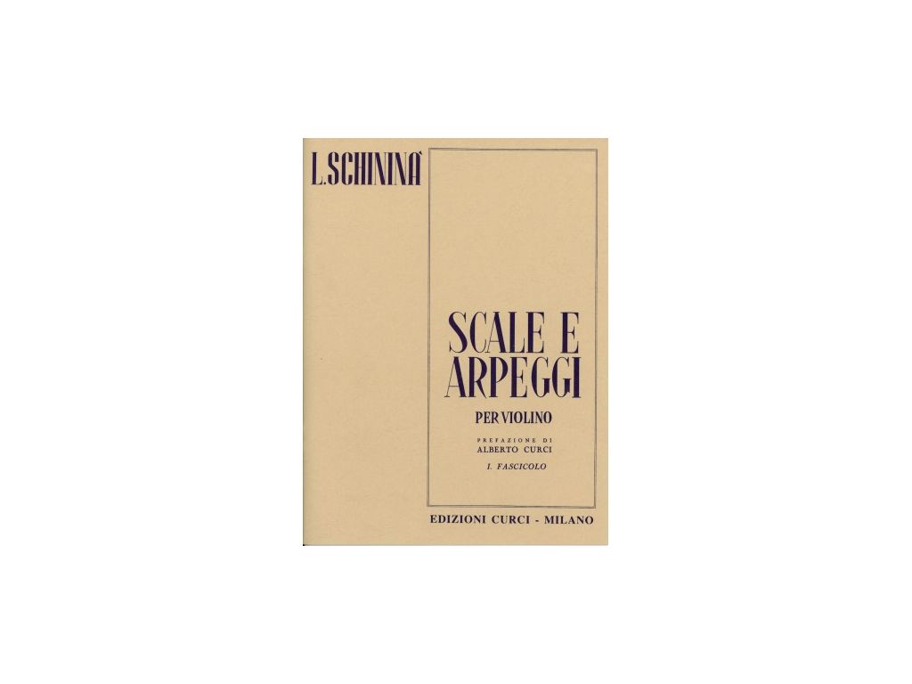 L. Schininà - Scale e Arpeggi per Violino I Fascicolo