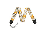 Fender Monogrammed Strap White/Brown/Yellow Tracolla per chitarra