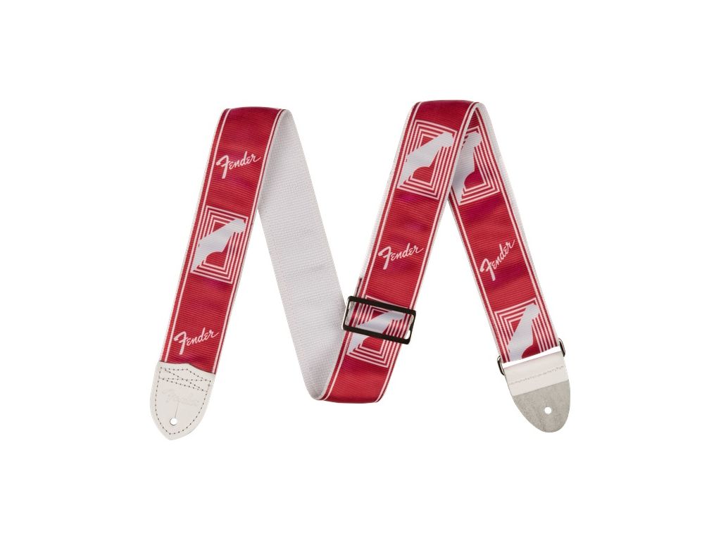 Fender Custom Monogrammed Strap Candy Apple Red Tracolla per chitarra