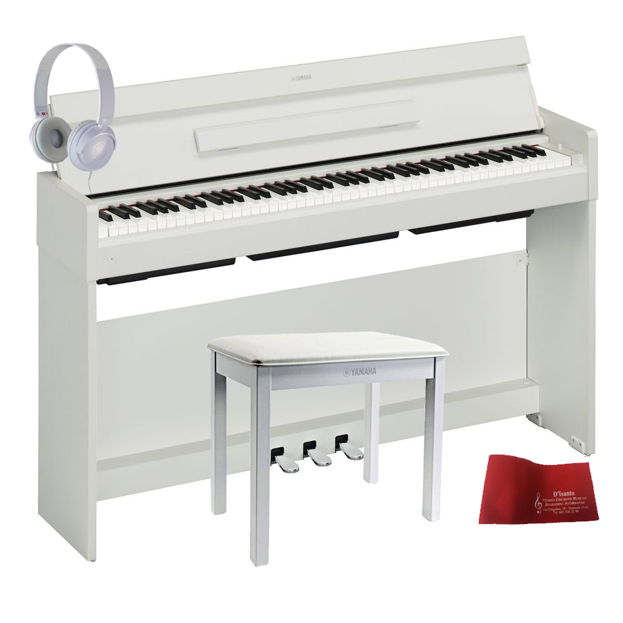 Yamaha YDPS34 Arius White Pianoforte digitale bianco + panca + cuffie