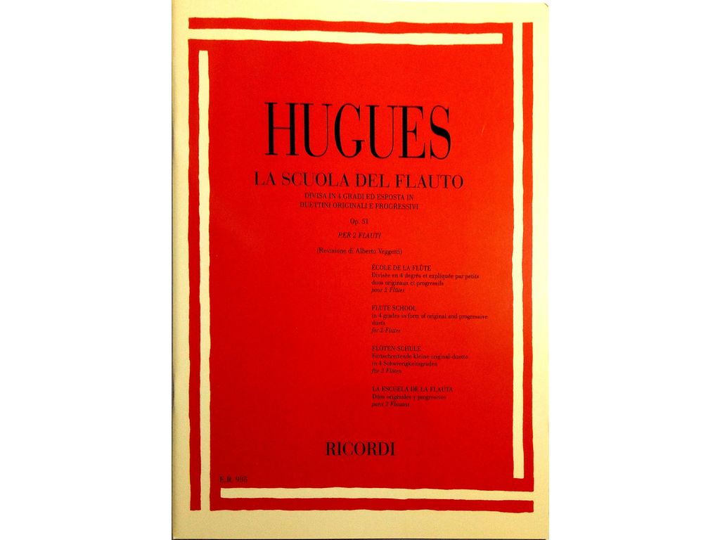 Hugues - La scuola del flauto Op.51 per 2 flauti