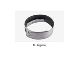 Stefy Line 602D Tracolla imbottita in ecopelle per chitarra Argento