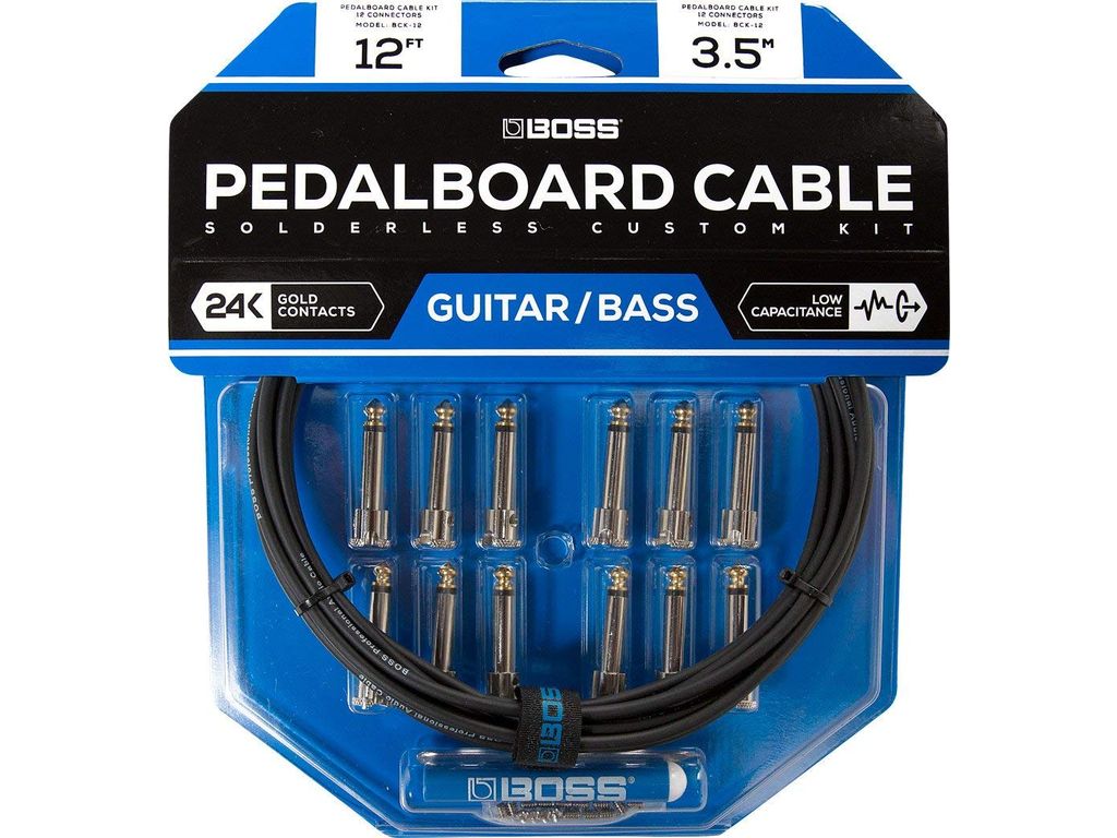 BOSS BCK-12 Kit 6 cavi patch per effetti a pedale da saldare