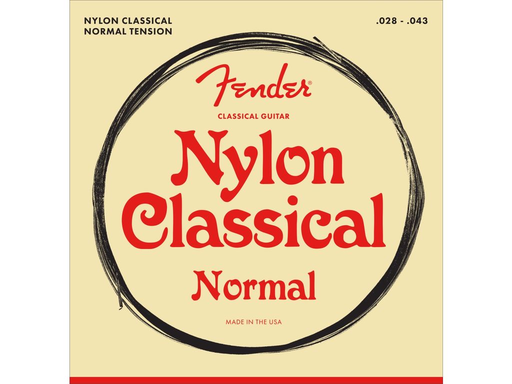 Fender Nylon Classical 100 Clear/Silver Muta di corde per chitarra classica Normal Tension