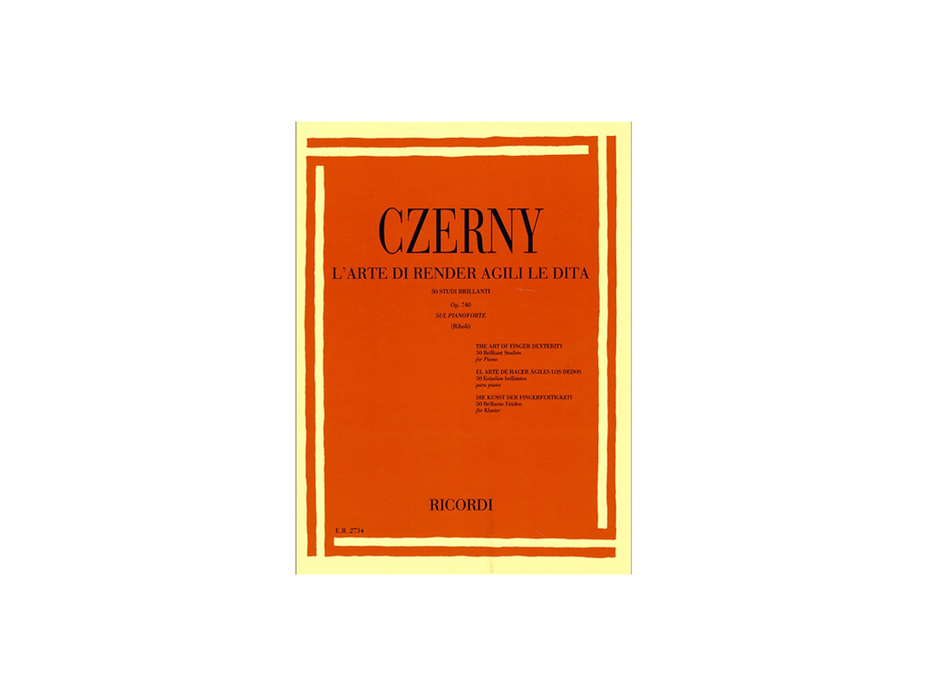 Czerny - L'arte di render agili le dita - 50 studi brillanti - Op. 740