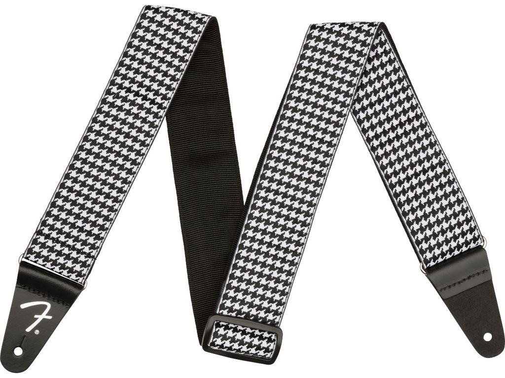 Fender Houndstooth Jacquard Strap White Tracolla per chitarra